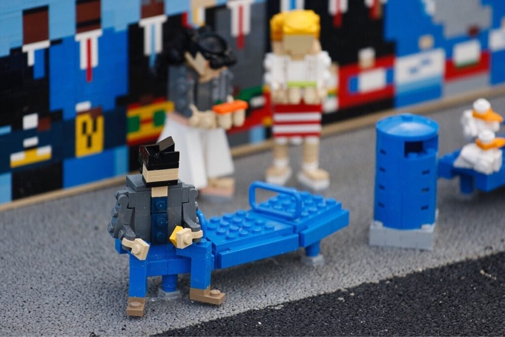 Sad Keanu Digital Twin Lego